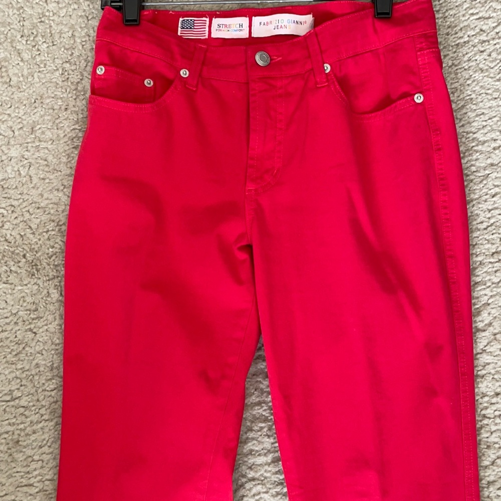 FABRIZO GIANNI JEANS Red streatch jeans